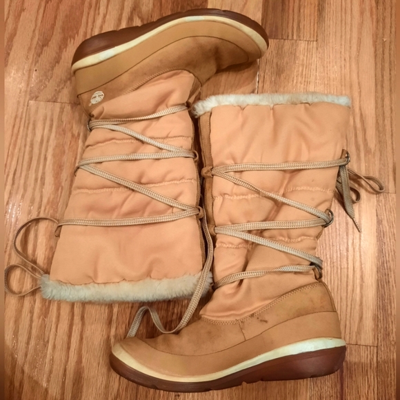 TIMBERLAND Tall Winter Suede Lace-up Boots -‎ Size 8.5! - Picture 1 of 16